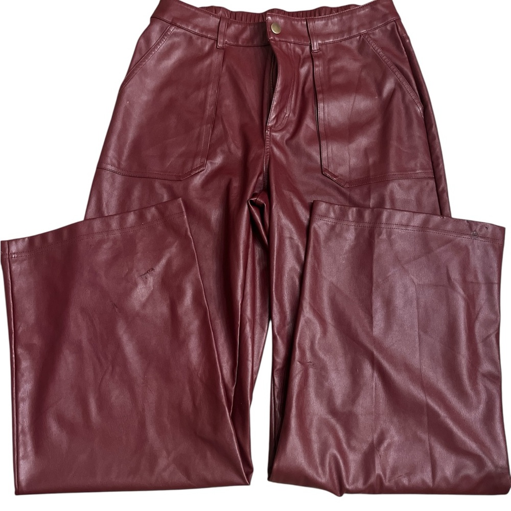 Wild Fable Maroon Wide Leg Pants